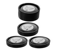 Ciieeo Silenziatore Magnetico Riutilizzabile per Piatti e Campanacci 4 Pezzi in Magnete Nero Riduce Vibrazioni Indesiderate per Esibizioni e Performance Live