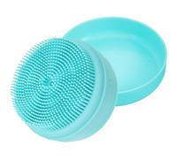 Ciieeo Spazzola da Bagno Portatile in Silicone Custodia Portasapone e Cordino Appensione, Scrub per Corpo Setole Morbide, Uso Doccia per Adulti e Ragazzo Ragazza, Dimensioni 3.3X3.3X2