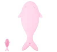 Ciieeo Spazzola la Doccia dei Ragazzo Ragazza in Silicone Morbido, Spazzola Massaggiante da Bagno per Shower Design a Balena Rosa, Strumento la Pulizia e Massaggio Delicato