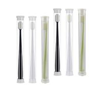 Ciieeo Spazzolini da Denti per Donne Incinte Set 6 Pezzi Setole Ultra Fini Micro Nano, Spazzolino Manuale Portatile Testina Rotonda per Pulizia Dentale Delicata Post Parto