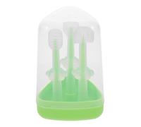 Ciieeo Spazzolini Denti in Silicone per Ragazzo Ragazza e Spazzolino Delicato Pulisci Lingua e Denti Design Ergonomico Facile da Impugnare Kit Igiene Orale Completo per Primi Dentini