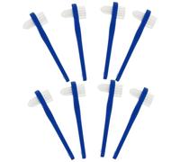 Ciieeo Spazzolini per Protesi Dentali 8 Pezzi Impugnatura Ergonomica in Pp Blu, Design Creativo e Comodo la Pulizia Portatile della Dentiera