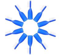 Ciieeo Spazzolino da Dito Penitenziario in Plastica Resistente, Set da 10 Pezzi di Spazzolini da Dito Piccoli e Portatili per Igiene Orale Sicura in Ospedali e Carceri, Setole Morbide