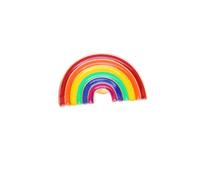 Ciieeo Spilla Arcobaleno Smaltata in Lega Effetto Goccia D'olio, Accessorio Elegante per Abiti da Donna, per Anniversari e Occasioni Speciali