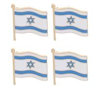 Ciieeo Spilla Distintivo 4 Pezzi Bandiera Israeliana in Metallo per Oggettistica Bomboniere e Accessori Festa su e