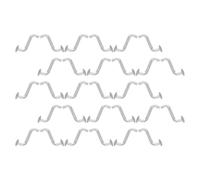 Ciieeo Spille di Sicurezza a S Zincate per Scaffalature Pallet 30 Pezzi 5X50 MM Bulloni di Fissaggio Resistenti per Magazzini Industriali e Centri Logistici Clip Antiscivolo per