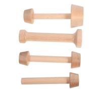 Ciieeo Stampo per Crostata e Crostatine in Legno Faccia con Testa Tamper per Pasta Frolla e Crostate Utensile da Forno Versatile per Dolci Muffin e Cheesecake