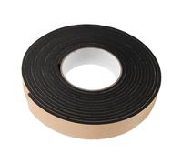 Ciieeo Striscia Isolante per Porte e Finestre in Schiuma Eva Nera 4mm Spessore, Adesiva e Flessibile, Facile da Installare per Ufficio e Negozio, Rotolo da 5 Metri
