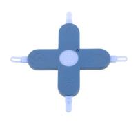 Ciieeo Strumento 4in1 la Cura del Ragazzo Ragazza, Pulitore Nasale e Unghie in Pp e Pet, Design a Croce, Sicuro e Delicato la Pulizia di Naso e Orecchie del Blu