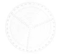 Ciieeo Strumento di Centraggio Rotondo in Acrilico 20 CM Righello per la Lavorazione del Legno Bussola di Centraggio per Tornio e Ricerca del Centro Utensile per Tornitura e