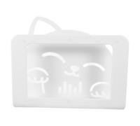 Ciieeo Supporto a Muro per Bilancia Pesapersone in Plastica Bianca Installazione Adesiva e Accesso Facile, per Bagno Sotto Lavabo