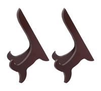 Ciieeo Supporto per Piatti Superficie Liscia e Sicura Marrone in Legno 2 Pezzi la Visualizzazione Elegante in Matrimoni e Aree Accoglienza