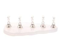 Ciieeo Supporto per Unghie Finte in Acrilico Base Magnetica per Pratica Nail Art, per Principianti e Saloni, per Training Unghie Corte e Decorate