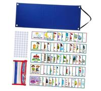 Ciieeo Tabella di Routine con Calendario Visivo Riutilizzabile, Programma Giornaliero e Tabella delle Faccende per Piccoli, Set Educativo per Famiglia e Scuola Colore Colore Casuale