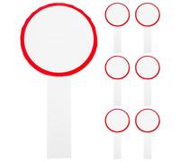 Ciieeo Tabellone Segnapunti Palette Voto Cancellabile a Secco 6 Pezzi per Ufficio e Giuria Rosso 10X20 CM