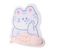 Ciieeo Tappetino per Mouse Moderno con Poggiapolsi a Forma di Gatto Antiscivolo per Ufficio e Casa, Cuscinetto da Polso Ergonomico Resistente All’usura, Sottomano Proteggi Scrivania