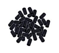 Ciieeo Tappi Dosatori per Beccuccio 100 Pezzi in Gomma Nera Protezione Antipolvere per Bottiglie di Olio e Liquore per Bar e Caffetterie