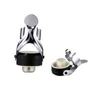 Ciieeo Tappo Per Bottiglia e Tappo in Acciaio Per Vino Spumante, Sigillatrice Di Bottiglie Con Pompa a Pressione Integrata, 4,9x6,5 Cm, Set Da 2, Adatto Per Bottiglie Di Vetro Di Spumante