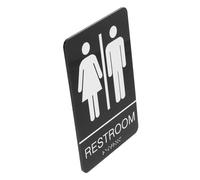 Ciieeo Targa Bagno Unisex Autoadesiva per e Ristoranti Facile Installazione Design Professionale Toilette per e Donne