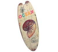 Ciieeo Targa la Calda da Spiaggia a Forma di Tavola da Surf in Legno Decorativa e Resistente Stile retrò per Decorare Pareti e Porte