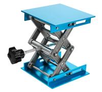 Ciieeo Tavolo Elevatore Da Laboratorio in Lega Di Alluminio, Sollevatore a Martinetto a Forbice 100x100x160mm, Supporto Compatto Regolazione Altezza Manuale Per Strumenti Scientifici