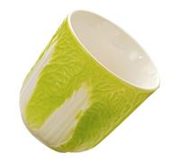 Ciieeo Tazza da Tè in Ceramica 130ml Stile Semplice Elegante | Superficie Liscia, per Ospitare Amici Colore Verde Chiaro, Presa Comoda e Servire gli Ospiti