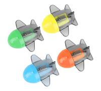 Ciieeo Temperamatite Manuale a Forma di Aeroplano, Set 4 Pezzi, Piccolo Temperamatite in Plastica Colorata per Cancelleria, per Aula e Materiale Scolastico Colore Casuale