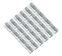 Ciieeo Temperamatite Manuale in Alluminio Compatto, Piccolo Temperamatite per Studenti, Materiale Scolastico Riutilizzabile per Aula, Set da 24 Pezzi, Portatile e Sicuro per Studio