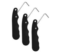 Ciieeo Tendalacci per Scarpe da Hockey 3 Pezzi in Acciaio Inox Pieghevole, Strumento per Stringere i Lacci dei Pattini da Ghiaccio, Accessorio Portatile per Pattinaggio Artistico e