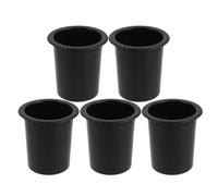 Ciieeo Tubo di Accordo per Casse Acustiche Portatili e Auto in Plastica Nera, Soppressione Risonanza e Controllo Acustico Preciso, 5 Pezzi per Performance Mobili