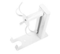 Ciieeo Utensili da Cucina Rotante in Alluminio Spaziale Ganci Bianco Organizer da Parete per Appendere Mestoli e Accessori Resistente e Facile da Installare