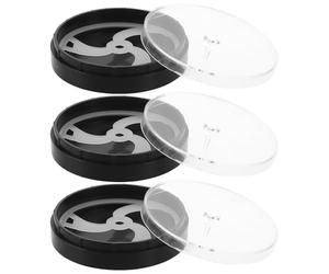 Ciieeo Vassoio per parti di orologi da 2 pezzi: supporto per cassa dell'orologio da 51 mm - contenitore portatile per la conservazione delle viti delle parti di riparazione - custodia per