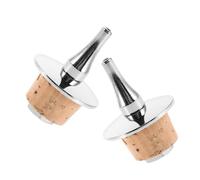 Ciieeo Versatori per Bottiglie con Tappi di Sughero Conici Naturali in Legno Set 2 Pezzi per Dosaggio Preciso di Bitter Olio e Liquori Tappi Sigillanti per Bottiglie da Bar e Decanter