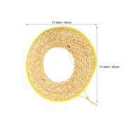 Ciieeo Visiera Parasole per Casco da Cantiere 3 Pezzi Protezione Solare a Larghezza 45 CM in Paglia Intrecciata Copertura UV Traspirante per Lavori all'Aperto e Protezione Collo