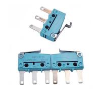 CIJIAOPOYU 3 Pezzi ABS19111 Impermeabile Limite Corsa Micro Interruttore R-Handle 3-Pin 0.1A30V DC Long-Pin