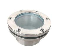 CIJIAOPOYU Vetro Spia for Finestra di osservazione con Flangia del Collo in Acciaio al Carbonio/Acciaio Inossidabile SS304 DN50-DN300(Carbon Steel,DN150)