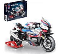 CIJINAY Tecnica di Costruzione per BMW M 1000RR, 988 Mattoncini per Modellini di Moto, Super Regalo per Adulti e Bambini (82005)