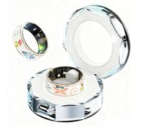 Cikiki Anello intelligente per donne e uomini, impermeabile IP68, per monitoraggio del sonno e dell'attività, ricarica wireless, abbonamento APP fotografia a distanza