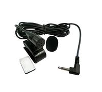 Cikiki Microfono audio per auto 3.5mm Clip Jack Plug Mic Stereo Mini Microfono Esterno Cablato Per Auto Long Radio Professionisti DVD