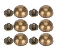 Cikonielf 30 Set di Borchie a Cupola Color Bronzo per Rivetti a Forma di Fungo per Decorazione in Pelle 12 mm