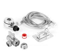 Cikonielf Home Bagno Doccia a Mano Spruzzatore Kit di Lavaggio per Capelli Convertitore di rubinetti Set di adattatori Accessori Due modalità di Uscita dell'Acqua(Kit Lavaggio Capelli)
