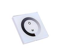Cikonielf Interruttore Luce dimmer a Pannello tattile Monocolore per Controller Interruttore a Parete con Striscia Luminosa a LED DC 12V-24V(Bianca)