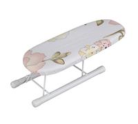 Cikonielf Mini ASSE da Stiro Pieghevole salvaspazio con Materiali di Alta qualità Tavolo da Viaggio per Polsini da Viaggio per la casa(Peonia)