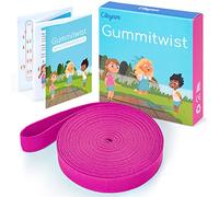 Cikyner Corda per Saltare Cinese, 4 m di Lunghezza 1,5 cm di larghezza Gomma elastica per bambini con Istruzioni per Salto Francese per Bambini Indoor e Outdoor Giochi, Ideale per Regali per Bambine