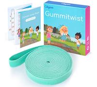 Cikyner Corda per Saltare Cinese, 4 m di Lunghezza 1,5 cm di larghezza Gomma elastica per bambini con Istruzioni per Salto Francese per Bambini Indoor e Outdoor Giochi, Ideale per Regali per Bambine