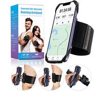 Cikyner Fascia da Braccio Sportiva da Corsa, Fascia da Braccio da Running per Telefono da Bici 3 in 1 Fascia da Braccio Girevole e Staccabile a 360° per iPhone da 4,5-7" per Jogging Palestra