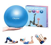 Cikyner Palla Pilates, Pelota de ejercicio pequeña 23-25cm Mini pelota de gimnasia con pajita inflable Adecuado para pilates, yoga, allenamento di tutto il corpo e miglioramento dell'equilibrio