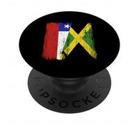 Cile Giamaica Half Flag Cileno Giamaicano Patrimonio PopSockets PopGrip Adesivo