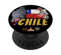 Cile Statue vintage dell'isola di Pasqua souvenir di alpaca PopSockets PopGrip Adesivo