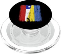 Cile Ucraina Mezza bandiera Patrimonio ucraino cileno PopSockets PopGrip per MagSafe